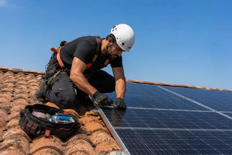 Maintenance et monitoring de panneaux solaires à Nâves-Parmelan